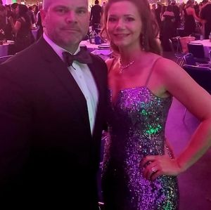 Xscape sequin gown, size 6